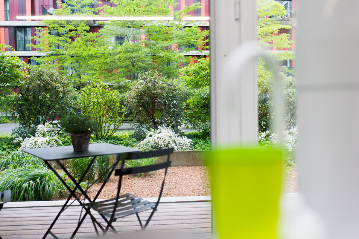 Entspannender Blick ins Grüne